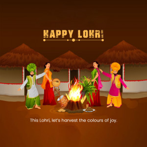 Happy Lohri hd images poster banner status and hd photos